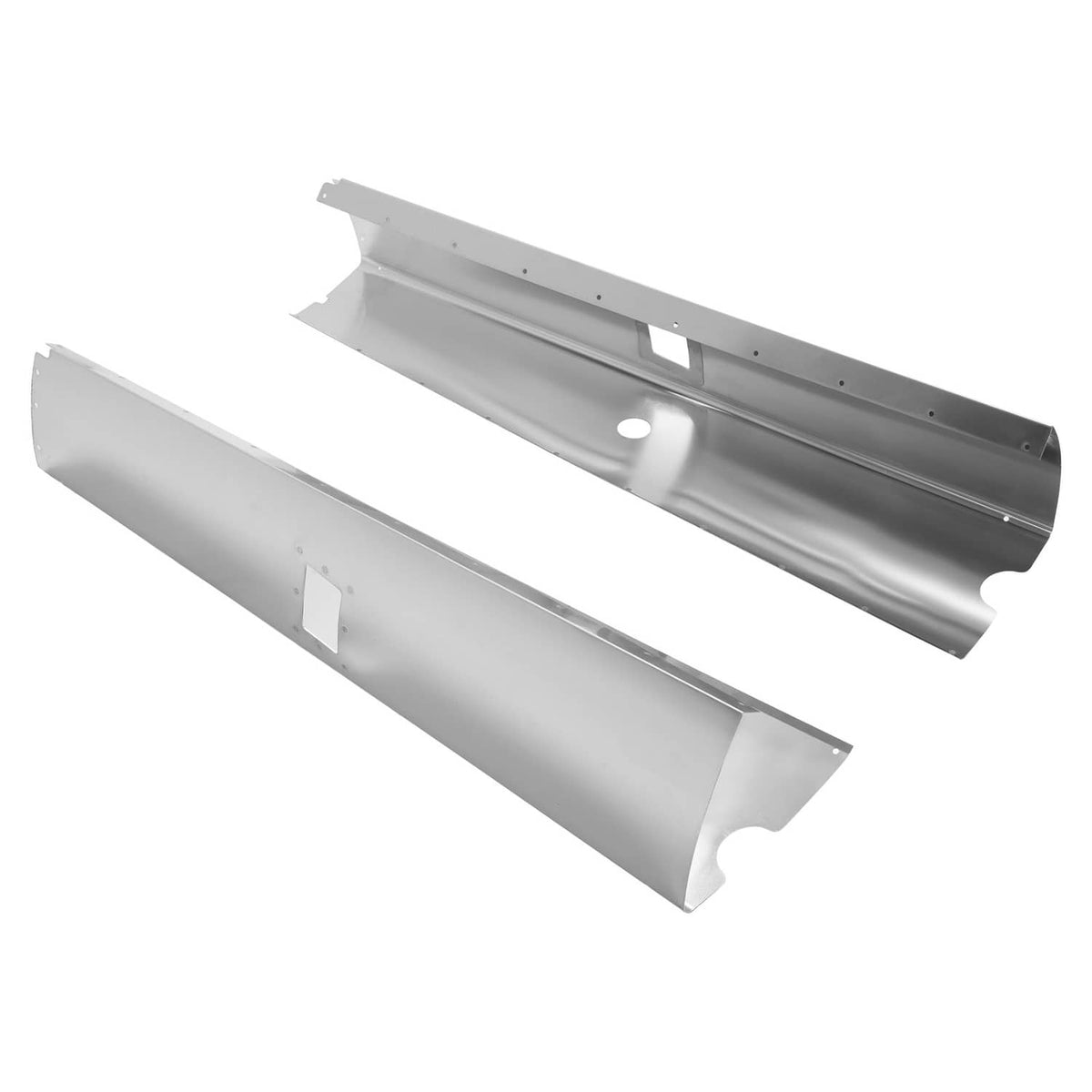 Solidspare Main Gear Leg Fairing LH+RH For Cessna 182Q 182R Aluminum Polishing Silvery