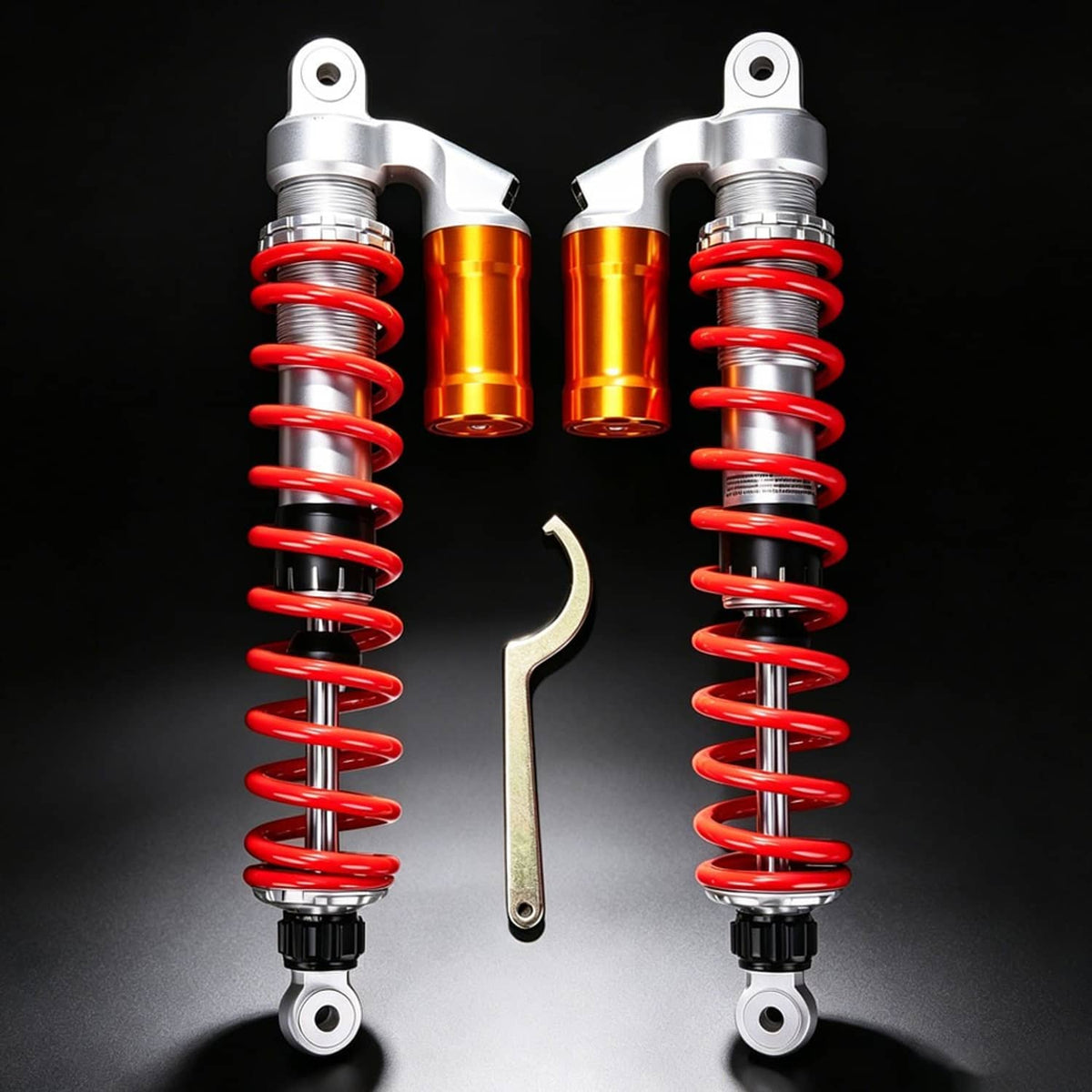 Solidspare 2x 410mm Adjustable Front Air Shock Absorber For Honda TRX400EX TRX450R TRX450ER