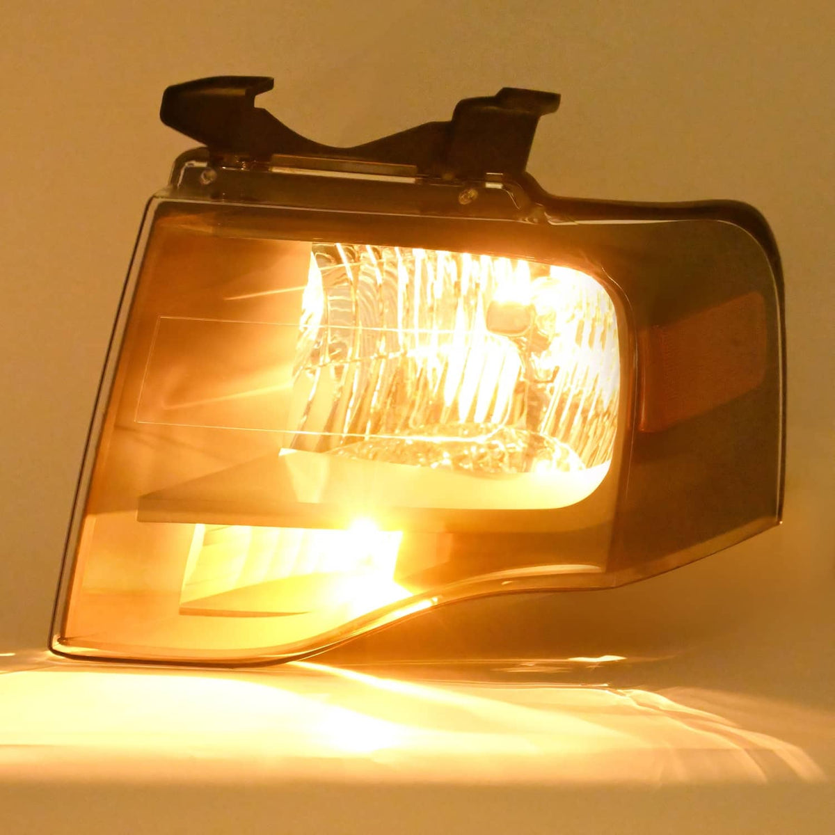 Solid Spare Left For Ford Expedition 2007-2014 Headlight W/bulbs Amber Reflector 7L1Z13008DB