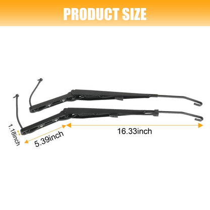 Solidspare Windshield Wiper Arms Fit 99-07 Chevy Silverado Suburban Tahoe GMC Sierra Yukon