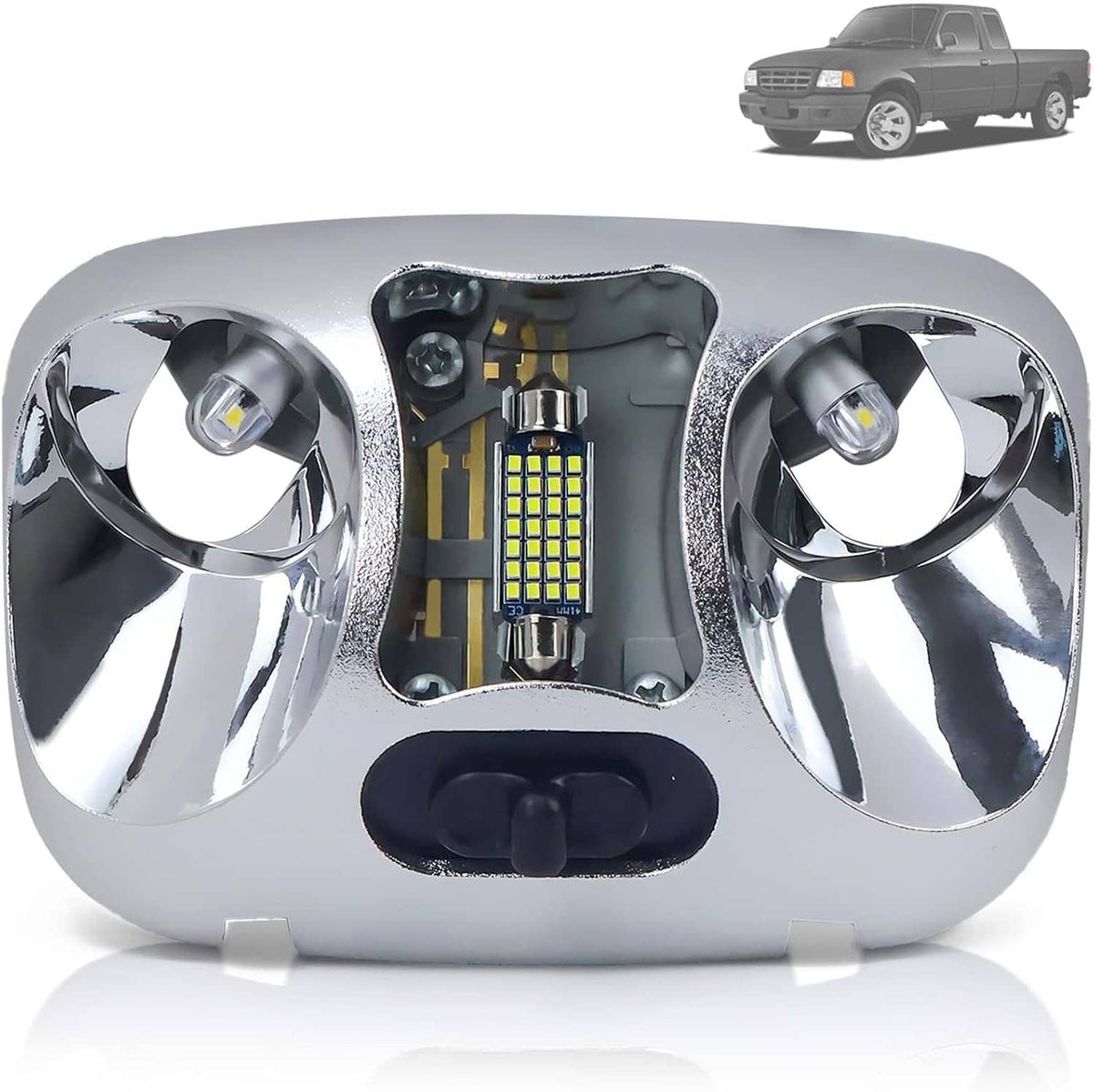 Solidspare New Interior Dome Cab Lamp Light Compatible For 1994-1998 Ford Ranger Splash