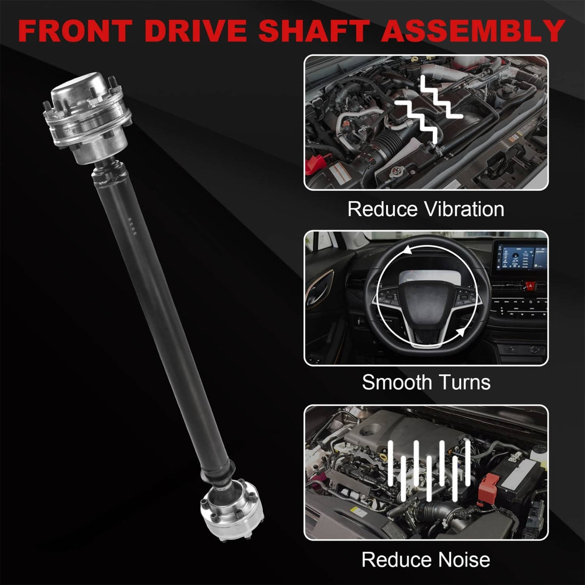 Solidspare Front Driveshaft Prop Shaft NEW For Ford F-150 F150 Expedition Navigator 5.0L V8