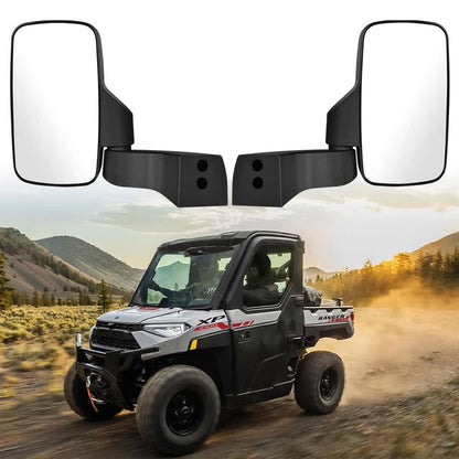 Solidspare For Polaris Ranger XP 1000 & Northstar Side View Mirrors Hard Door Mount 2889241