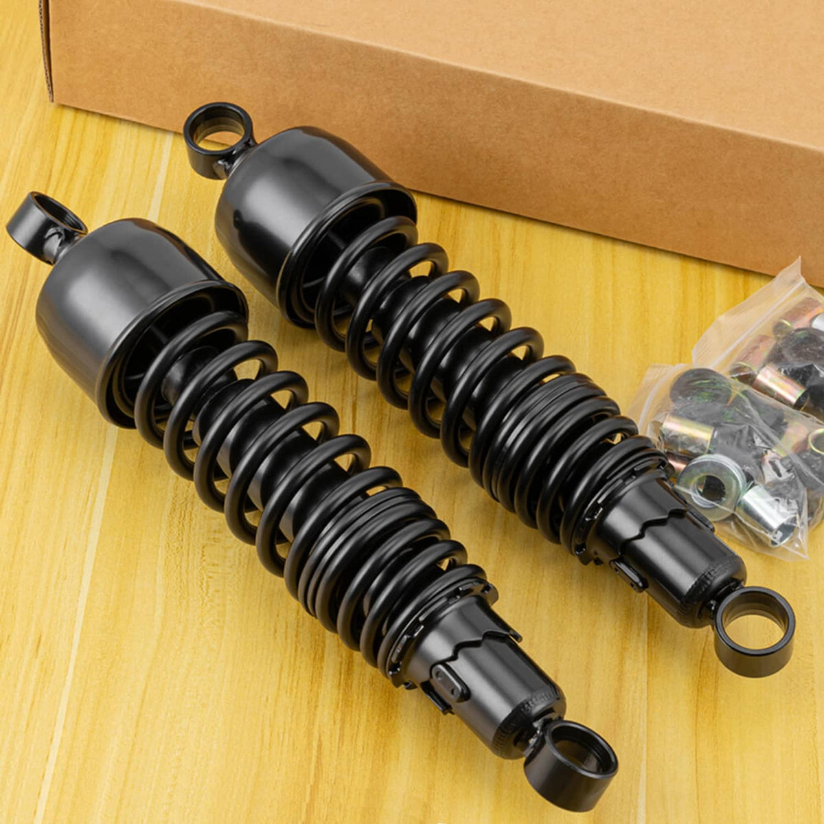 Solidspare Black 13" Rear Absorbers Shocks Fit For 1995-2010 Harley Dyna Super Glide FXD