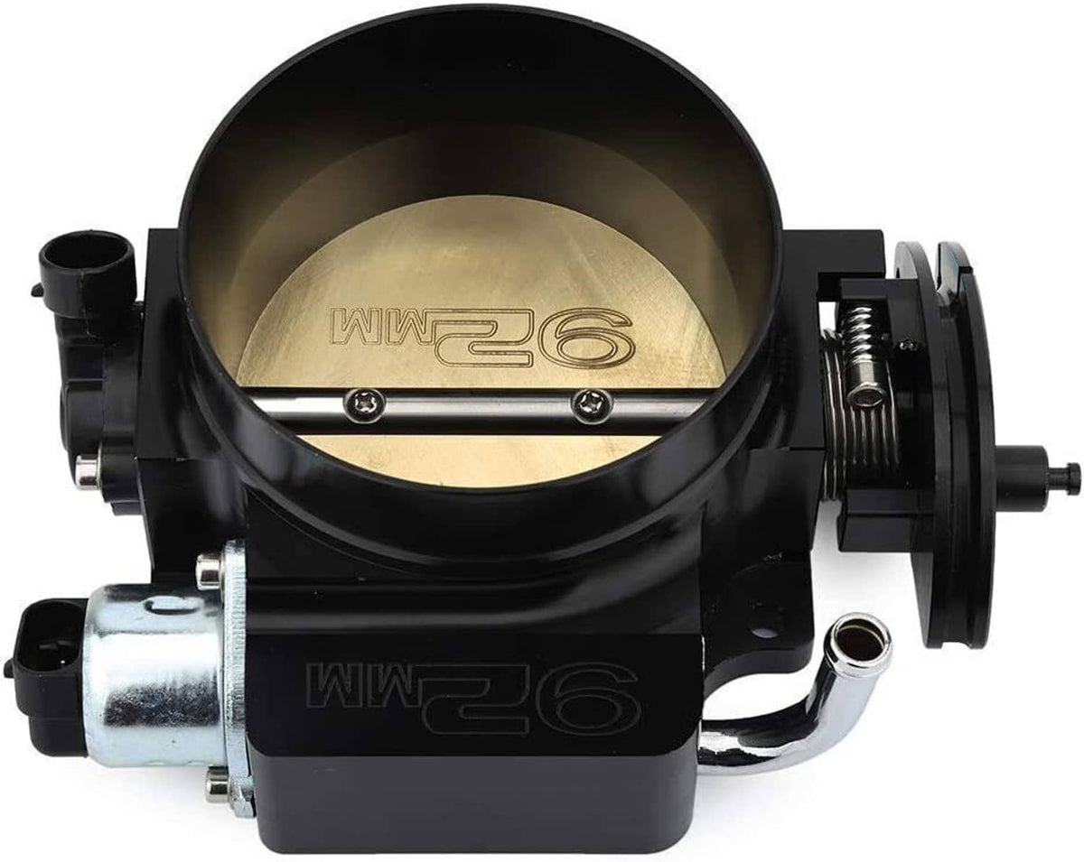Solidspare Black 102MM Throttle Body with Position Sensors TPS IAC+Throttle Gas Cable Kits
