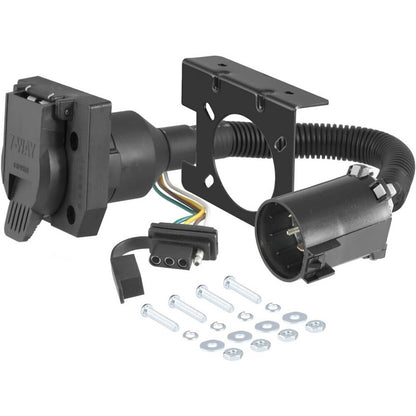 Solidspare For Chevy Silverado 1500 2500 7 Way Trailer Wiring Harness 4 Way Flat Plug Kit