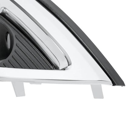 Solid Spare Fog Light Bezel Cover Trim Front Left Black Chrome For Chevy Traverse 2013-2017