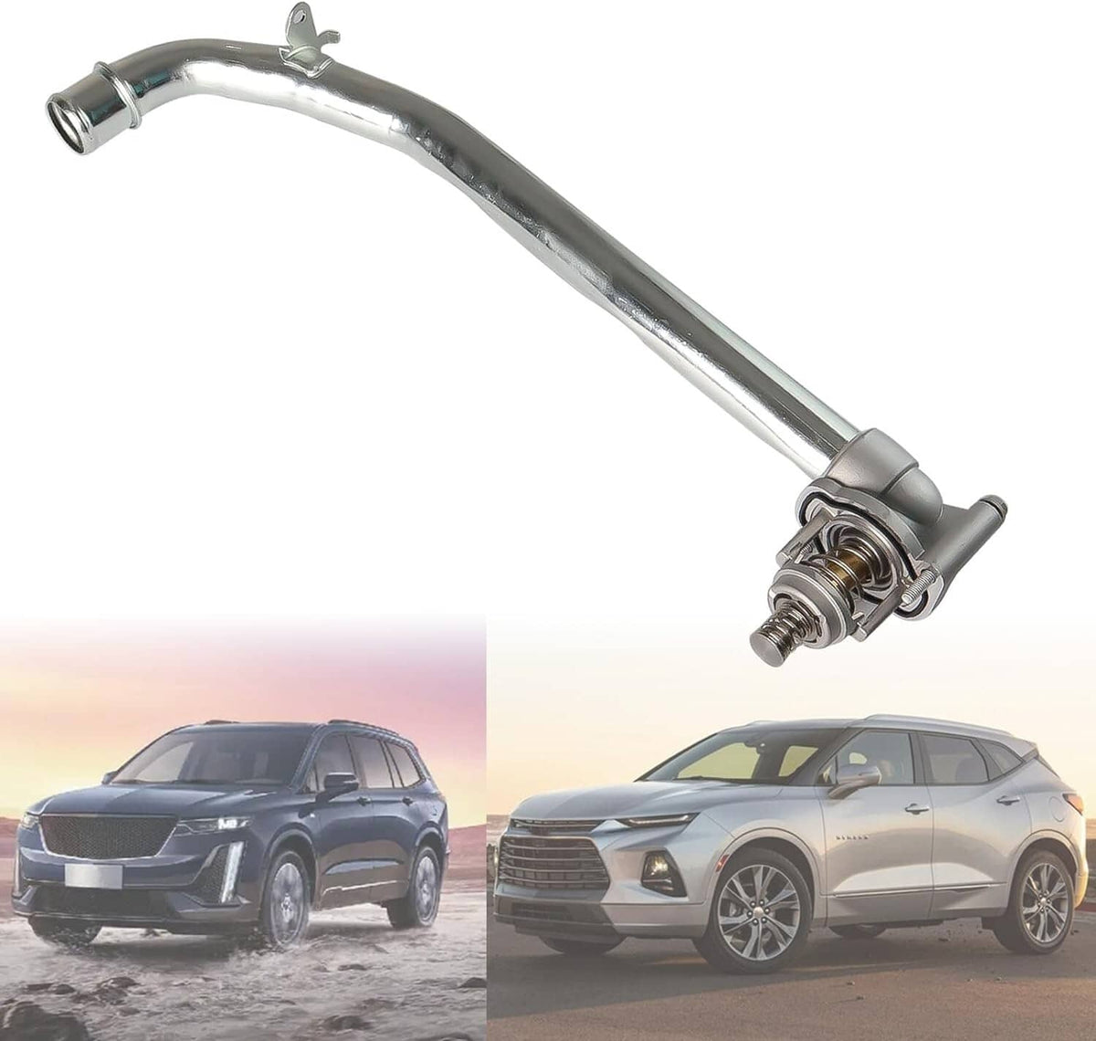 Solid Spare Engine Thermostat Housing Assembly For 2017-2023 Cadillac XT5 XT6 3.6L 12670557