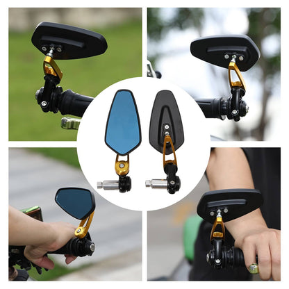 Solidspare For Yamaha FZ07 FZ09 MT07 MT09 MT03 MT10 Motorcycle Handle Bar End Mirrors 22mm