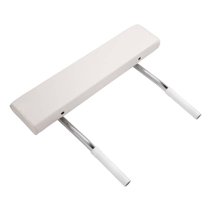 Solidspare For Universal Boat Seat Backrest W/Folding Arms Leaning Post White + Silvery