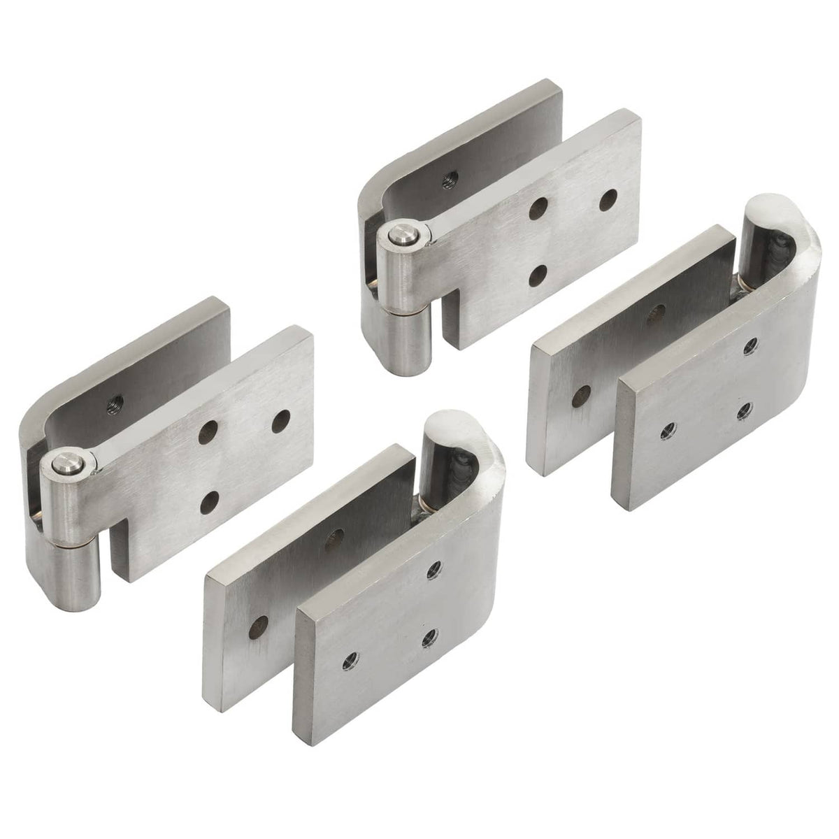 Solid Spare Door Hinges Fit 1966-1977 Early Ford Bronco Silvery 304 Stainless Steel LH&RH