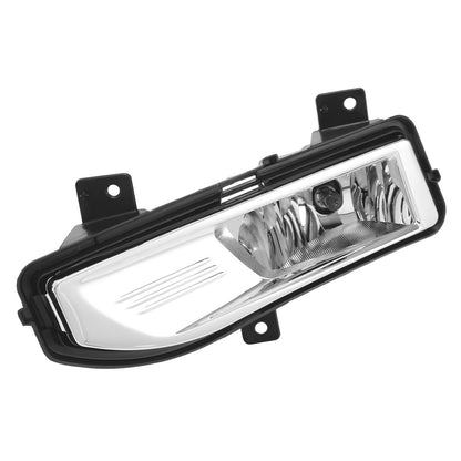 Solid Spare For 2017-2020 Nissan Rogue S SL SV Front Bumper Fog Lights Lamps w/Bezel+Bulbs