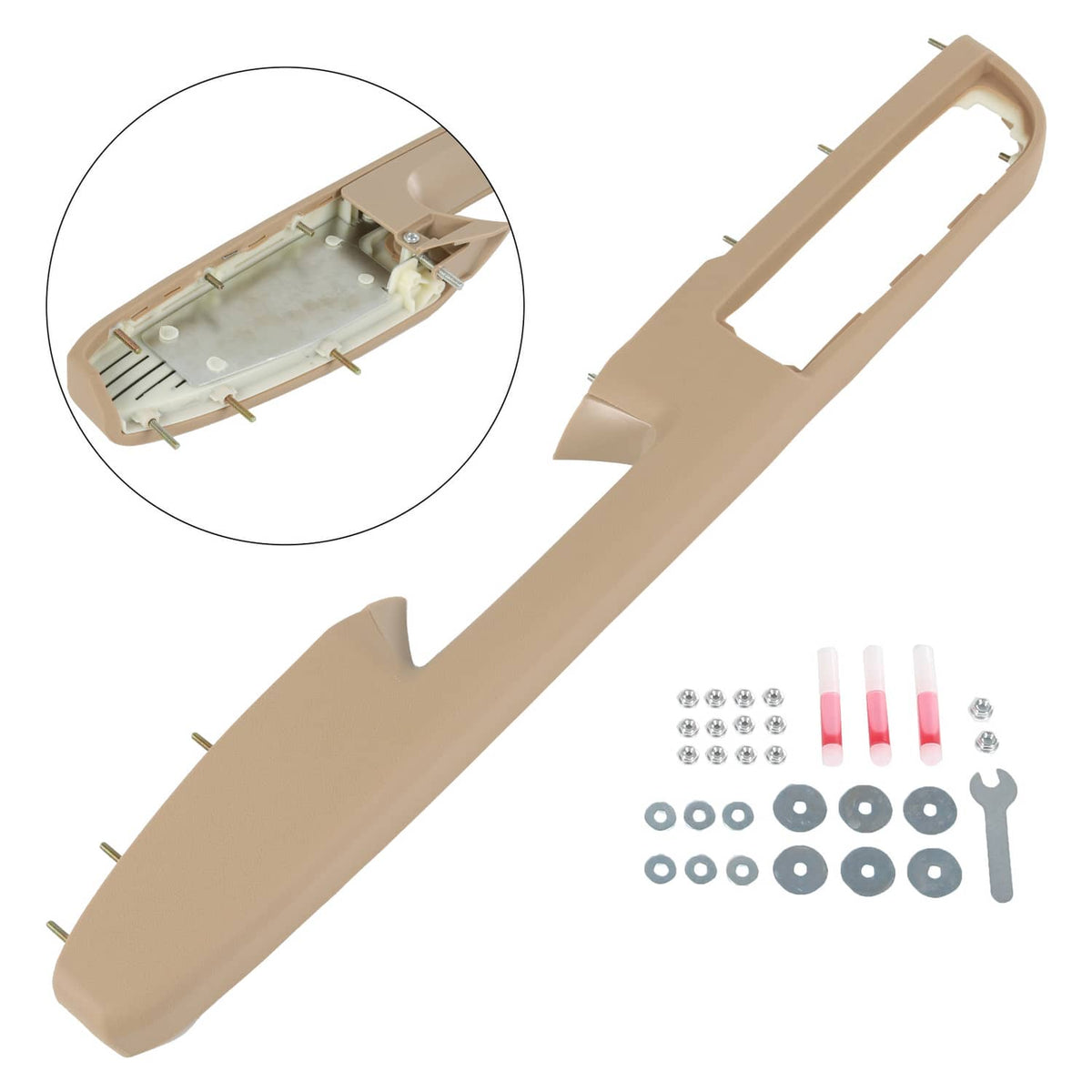 Solidspare Driver Left Door Panel Handle Armrest Repair for 10-14 Chevy GMC Tahoe Silverado