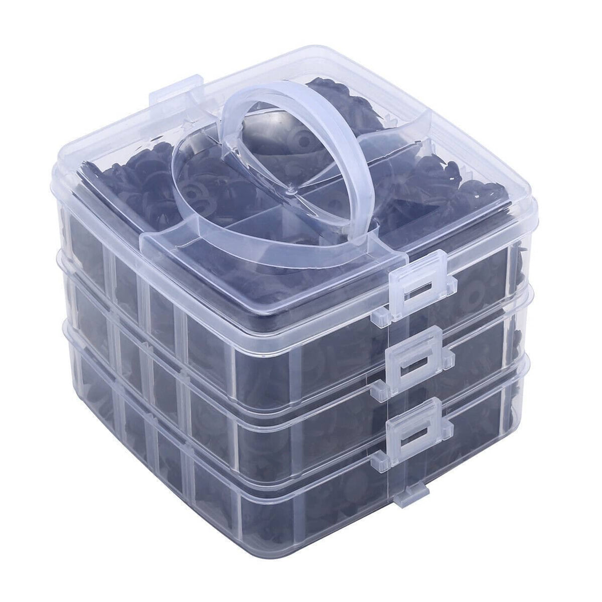 Solidspare 750 Pcs Car Retainer Clips Auto Fasteners Push Trim Clips Pin Rivet Bumper Kit