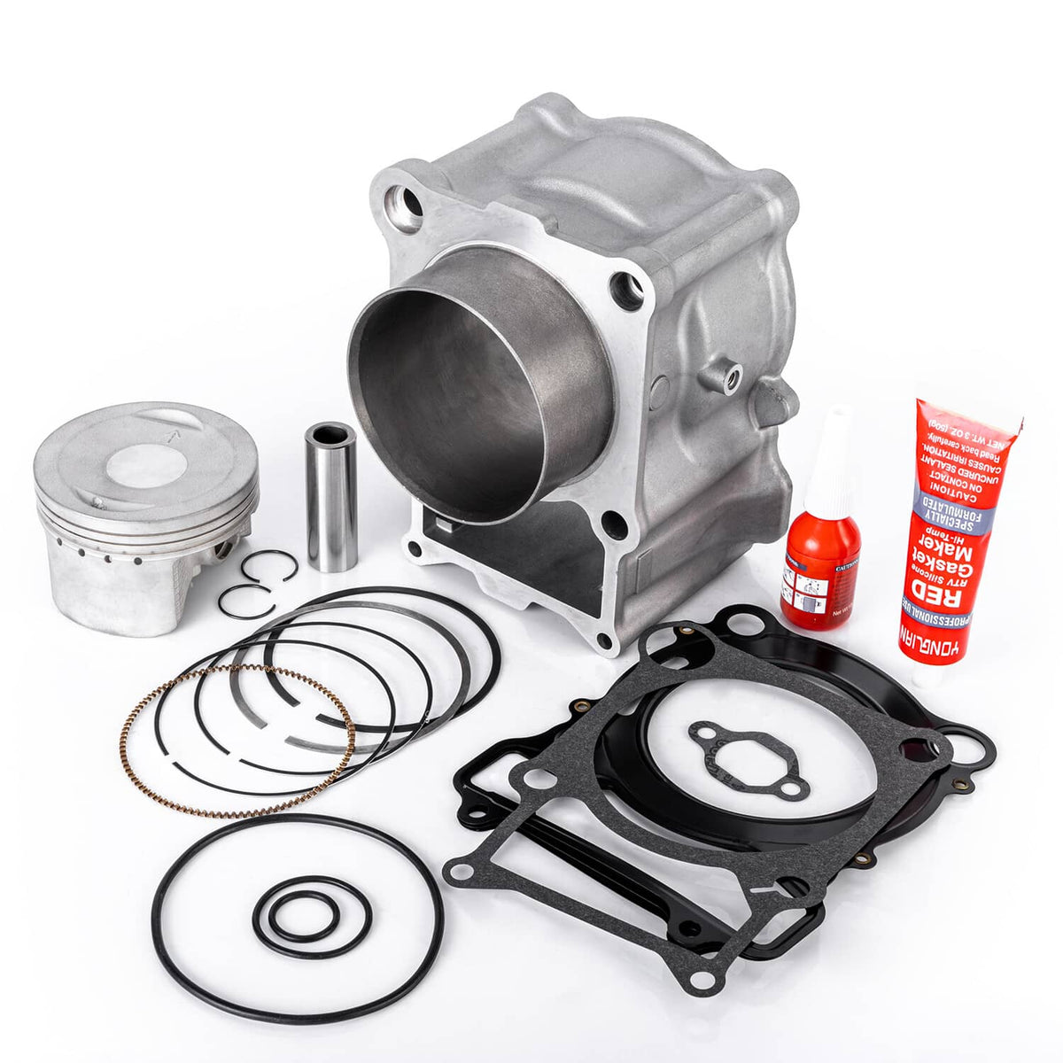 Solidspare New Cylinder Piston Gasket Top End Rebuild Kit for Yamaha Kodiak 400 Grizzly 400