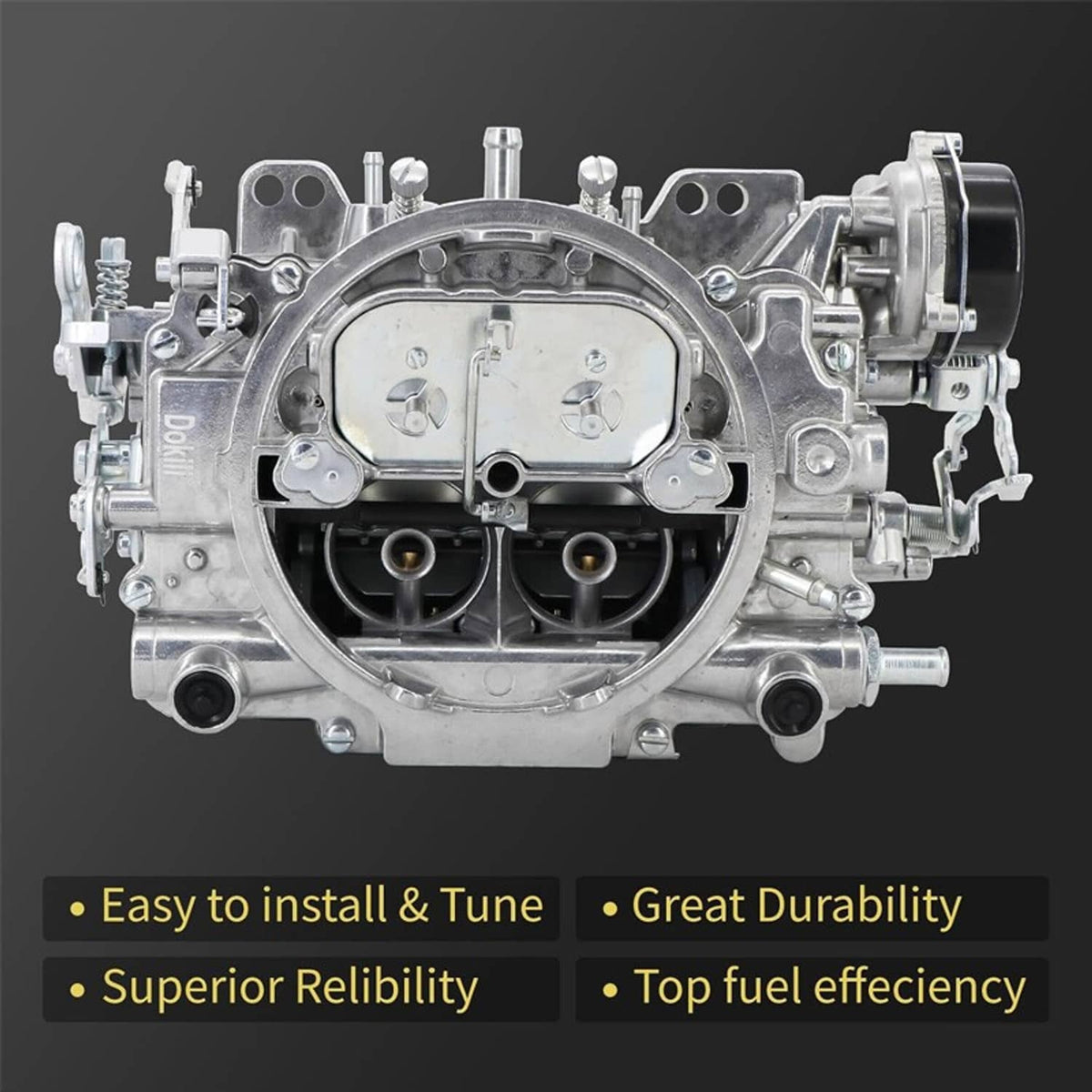 Solidspare 4 Barrel Carburetor Replace for Edelbrock 1403 Performer Electric Choke 500 CFM