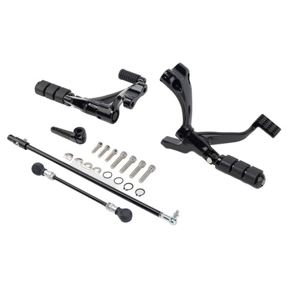 Solidspare Forward Control Pegs Lever Linkage Kit For Harley Sportster XL 883 1200 2014-22