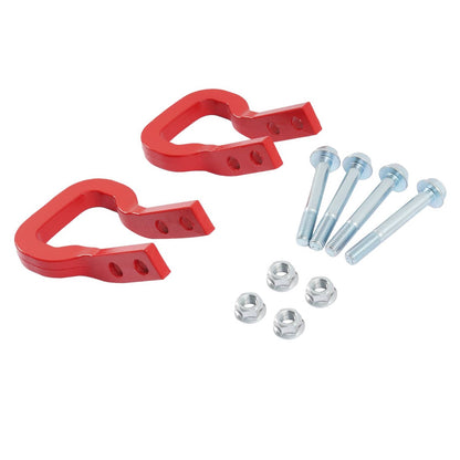 Solid Spare Pair Red Tow Hook Kit 85137122 For Chevrolet Colorado 23-24 26 GMC Canyon 23-26
