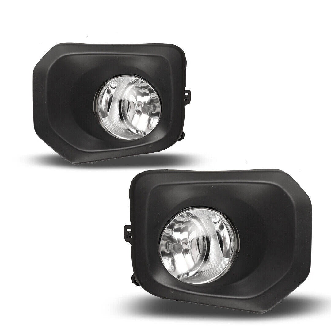 For 2016-2023 Toyota Tacoma SR Front Grille Valance Fog Light Bezels Bracket Set