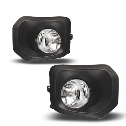For 2016-2023 Toyota Tacoma SR Front Grille Valance Fog Light Bezels Bracket Set