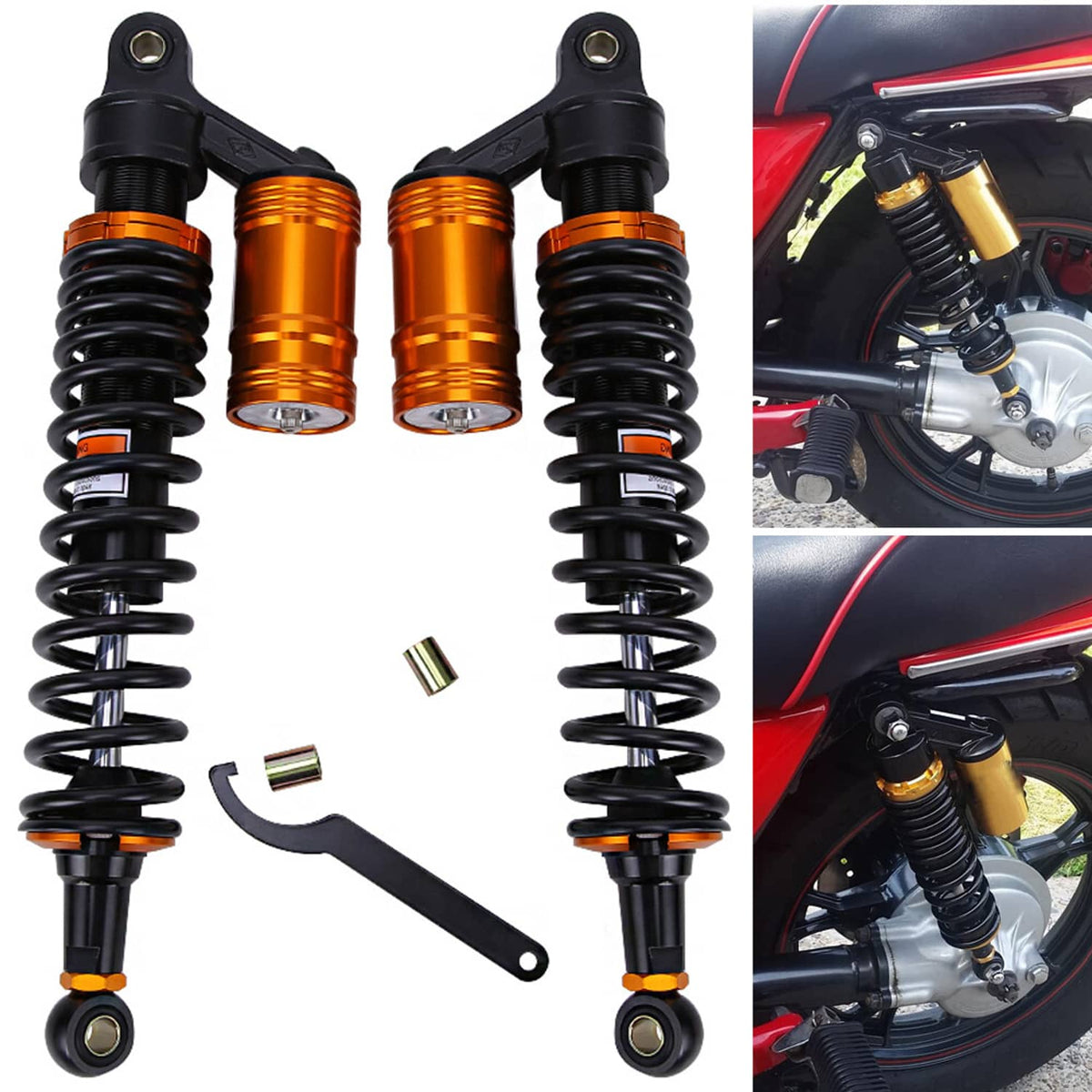 Solidspare 2PCS 15.75" 400mm Front Air Shocks Absorber Fit For Can Am Ryker Rally 600 900