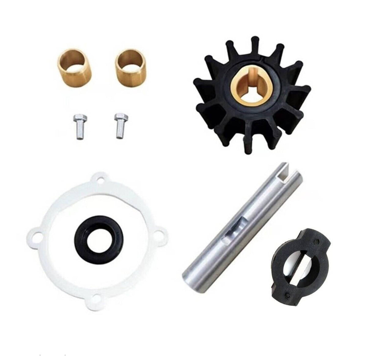 Solid Spare Water Pump Repair Kit w/ Impeller Replaces Sierra 18-3205 Volvo Penta 875574
