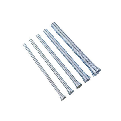 Solid Spare 5pcs 21cm Spring Bending Tube Pipe Bender 1/4" 5/16" 3/8" 1/2" 5/8" Silver Set