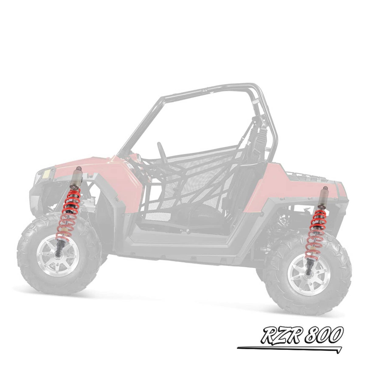 Solidspare Adjustable Front & Rear Shocks Absorbers For Polaris RZR 800 S / RZR S 800 09-14