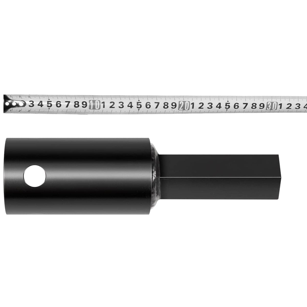 Solid Spare Heavy Duty Auger Adapter 2-9/16" Female Round to 2" Male Hex for Augers