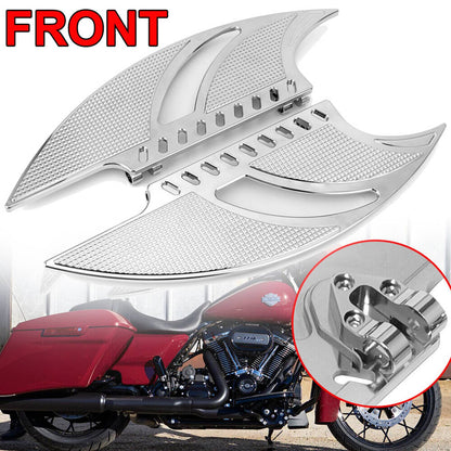 Solidspare Front Driver Rear Floorboards Footboard For Harley Touring Street Glide FLHX CVO