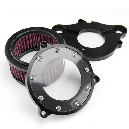 Solidspare Lucency Air Cleaner Intake Filter Systems For Harley Sportster XL 883 1200 04-17