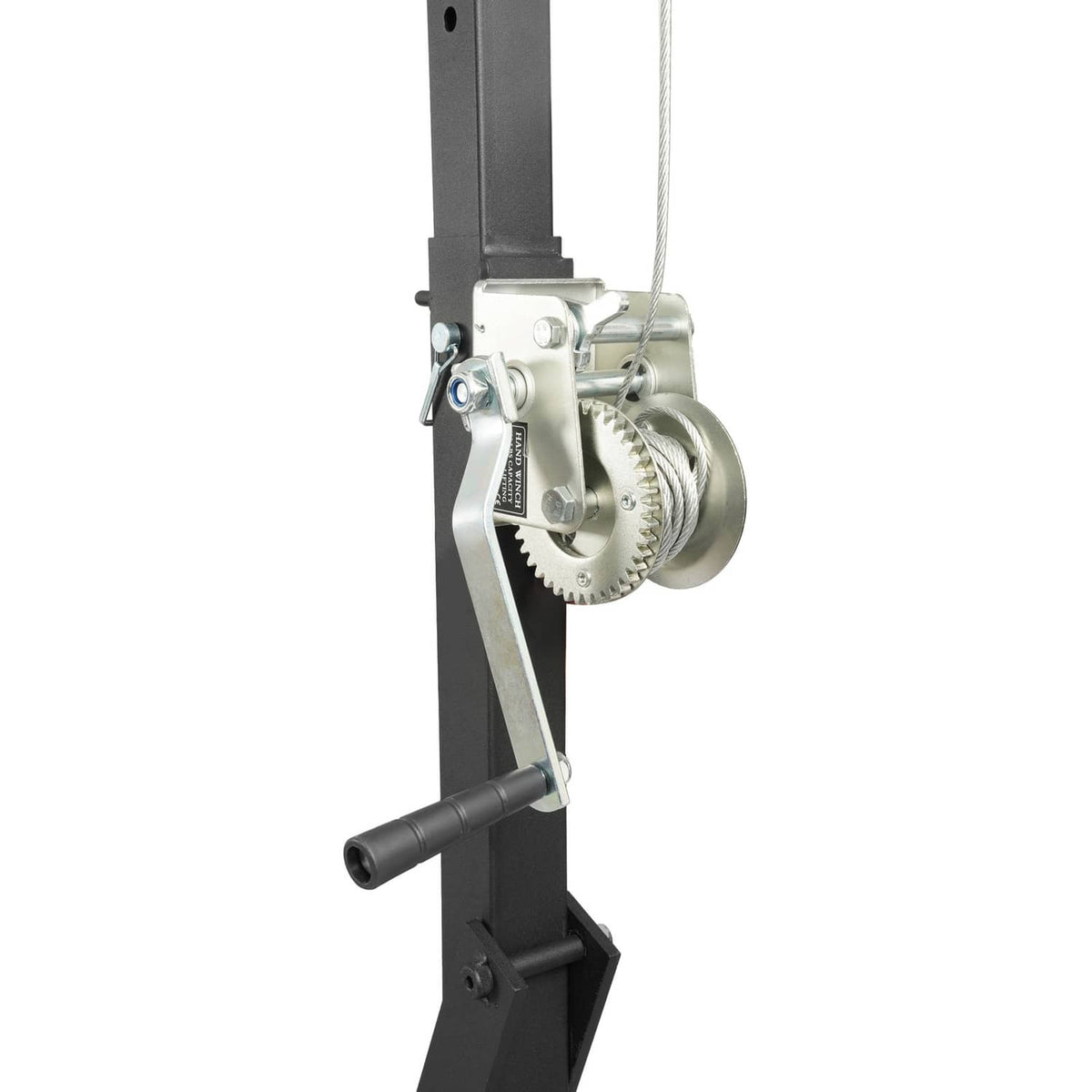 Solid Spare 400lbs 360° Swivel Hitch Mount Deer Hanger Game Hoist w/ Lifting System Platform