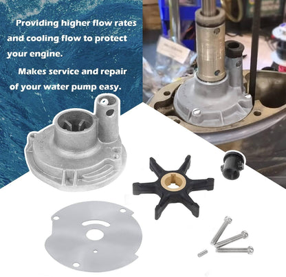 Solidspare 382468 Water Pump Impeller Kit Johnson Evinrude OMC (10 15 18 20 25 HP) 18-3377