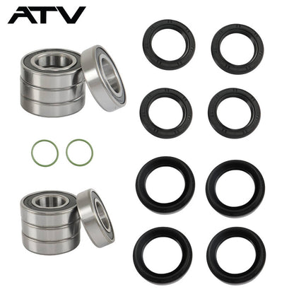 Solidspare Front Rear Wheel Bearings Seals Kits For Yamaha Rhino 450 660 700 93106-42800-00