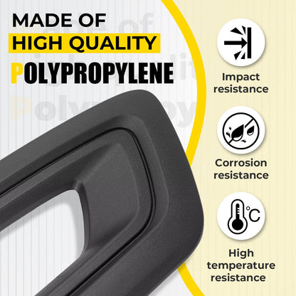 Solid Spare FOR FORD TRANSIT 2020-25 VAN LEFT&RIGHT SIDE FOG LIGHT LAMP COVERS BEZELS BLACK