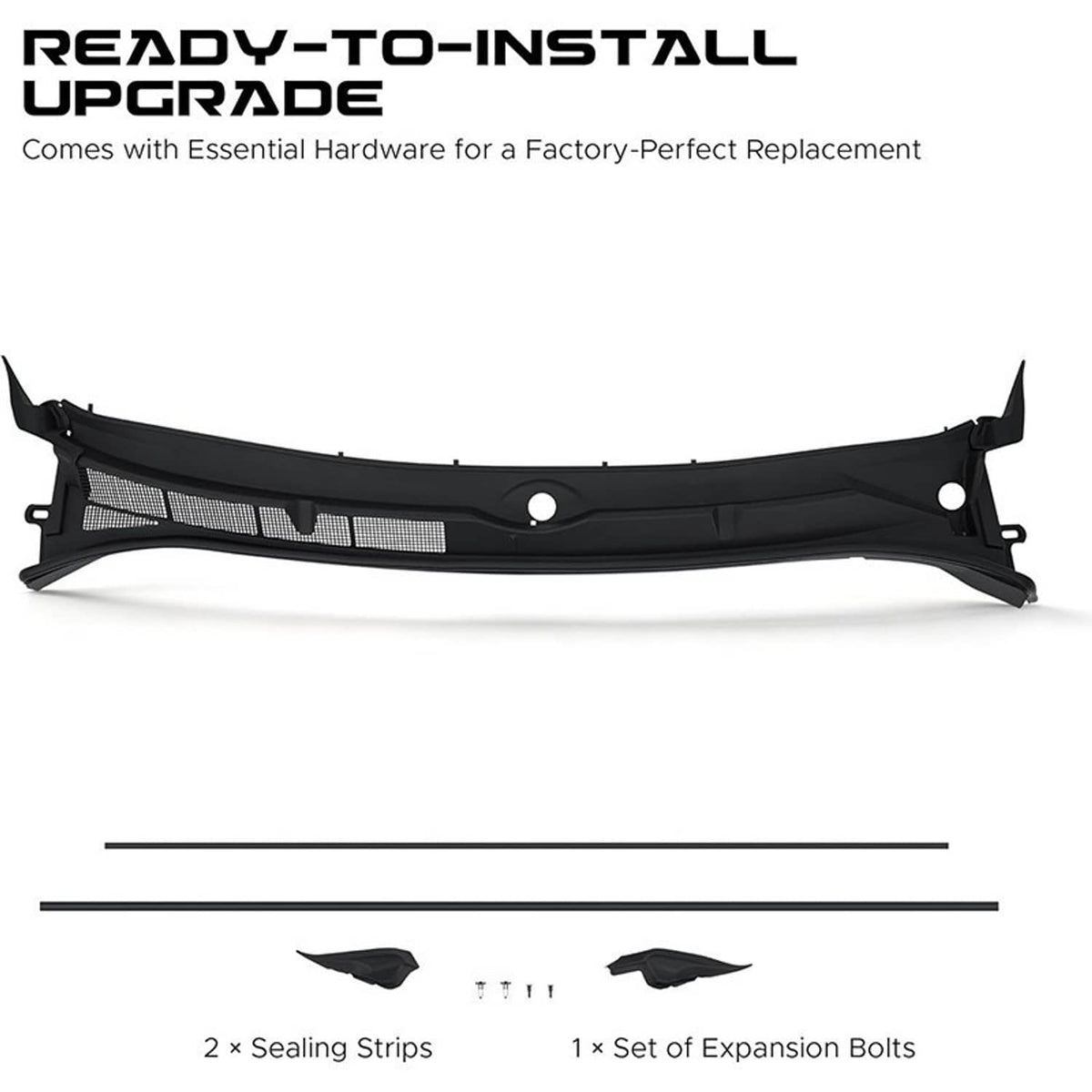 Solidspare Windshield Wiper Cowl Grille Vent Panel For 2014-2021 Toyota Tundra 557000C040