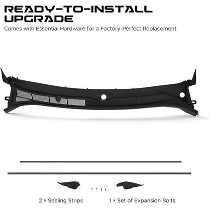 Solidspare Windshield Wiper Cowl Grille Vent Panel For 2014-2021 Toyota Tundra 557000C040