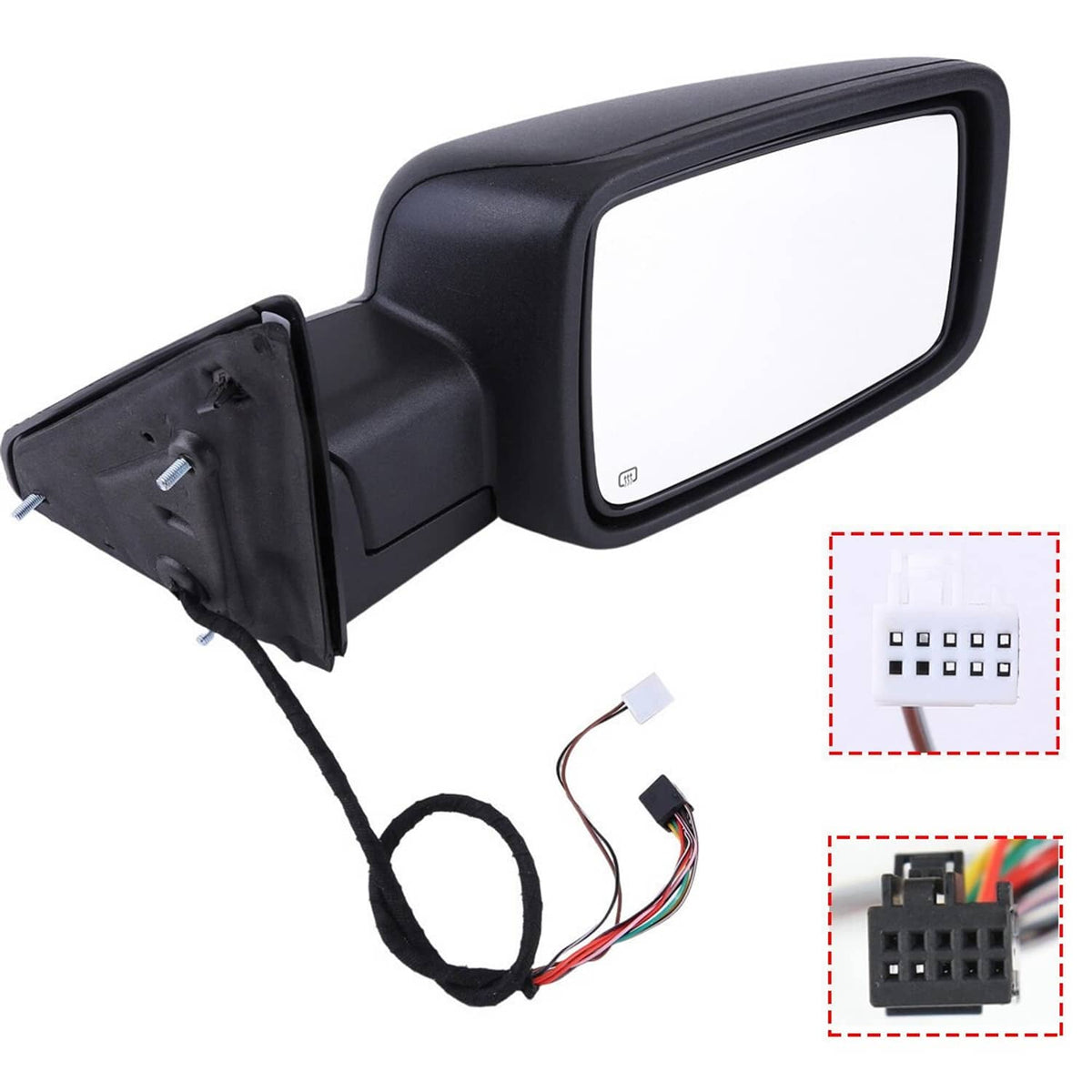 Solidspare Right/Passenger Side Fold+Heated+LED Signal Mirror For 2013-2019 Ram 1500 Power