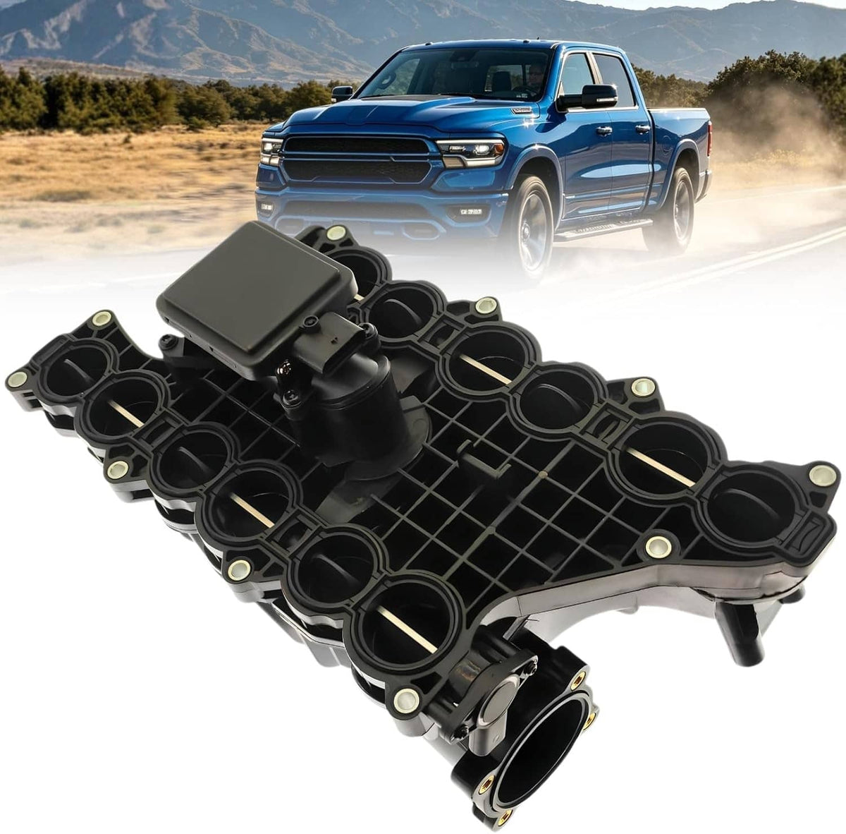Solidspare New Intake Manifold W/Control Actuator For 2014-2018 Ram 1500 3.0L V6 Diesel