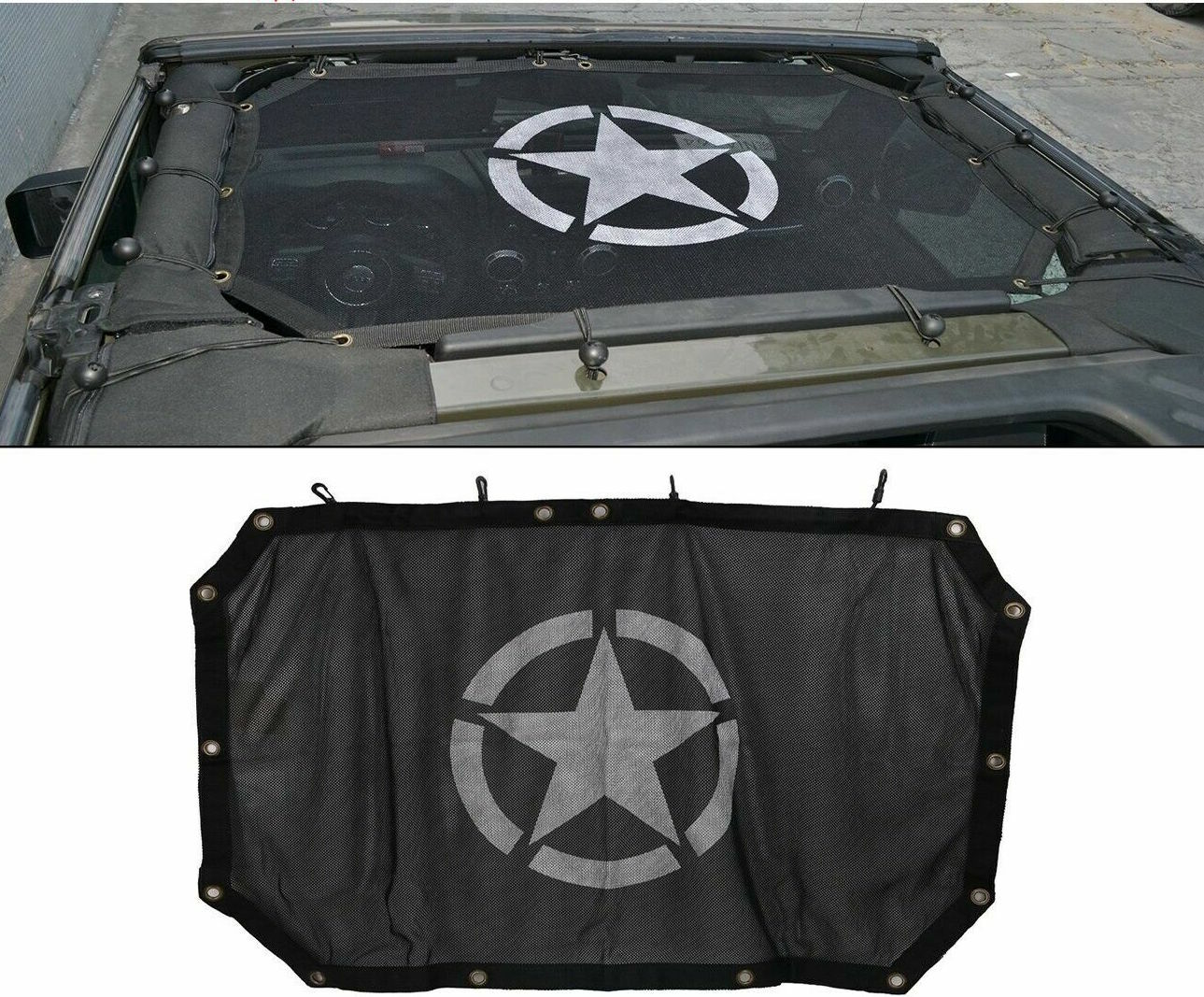 Five Star Sun Shade Bimini Bikini Top for 2 4 Door 2Dr  4Dr Jeep Wrangler JK JKU