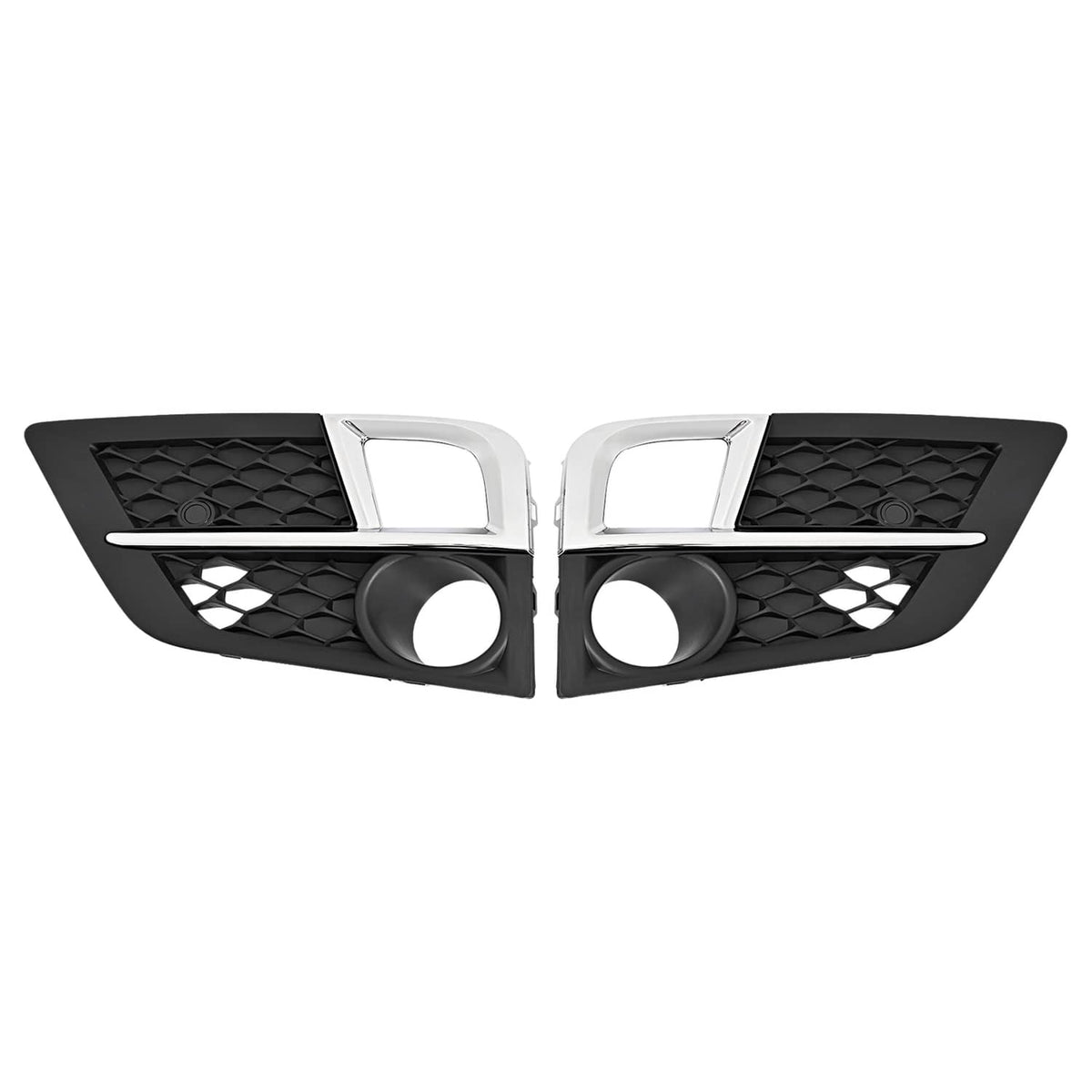 Solid Spare Pair For Honda Odyssey 2018 2019 2020 Front Bumper Fog Lights Chrome Trim Cover