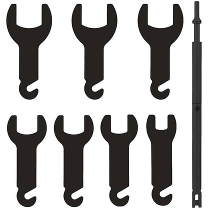 Solidspare 8x 43300 Pneumatic Fan Clutch Wrench Set Removal Tool for Ford/GM/Chrysler/Jeep