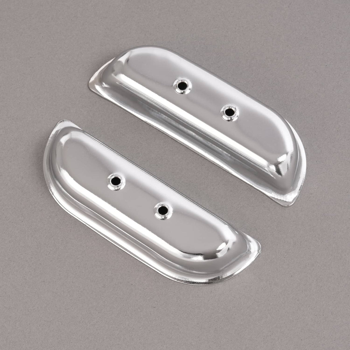 Solid Spare Fits Ford F-100 / F-150 / F-350 1973-1979 Door Panel Arm Rest Cups Steel Chrome