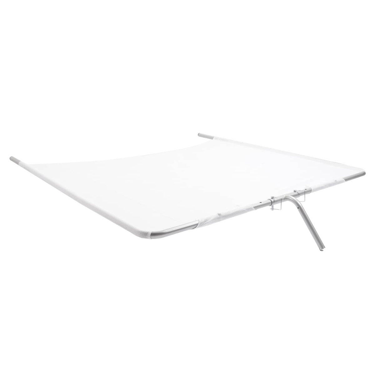 Solidspare Silvery+White Boat Sun Shade For Boats 25 Ft And Under Aluminium Powder Coated