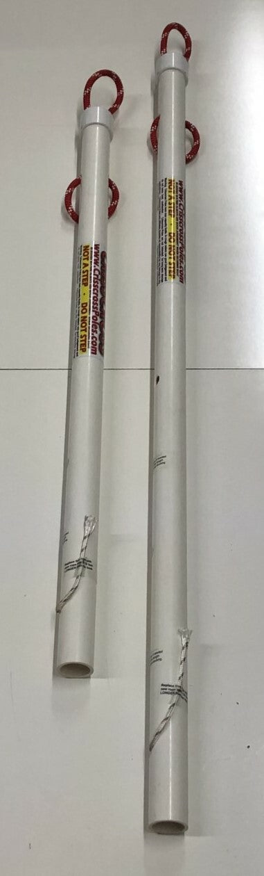 CrissCross Poles for Boat Mooring / Docking replaces Dock Pier Bumpers or Whips