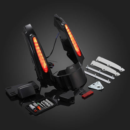 Solidspare For Harley Street Glide FLHX 2009-2013 New Rear Fender Extension W/ LED Light US