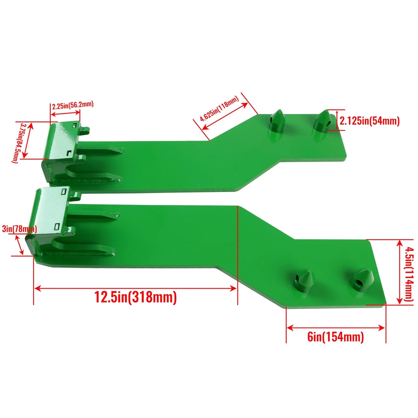 Mounting Brackets Weld On Quick Tach for John Deere Tractor Front Loader Bracket