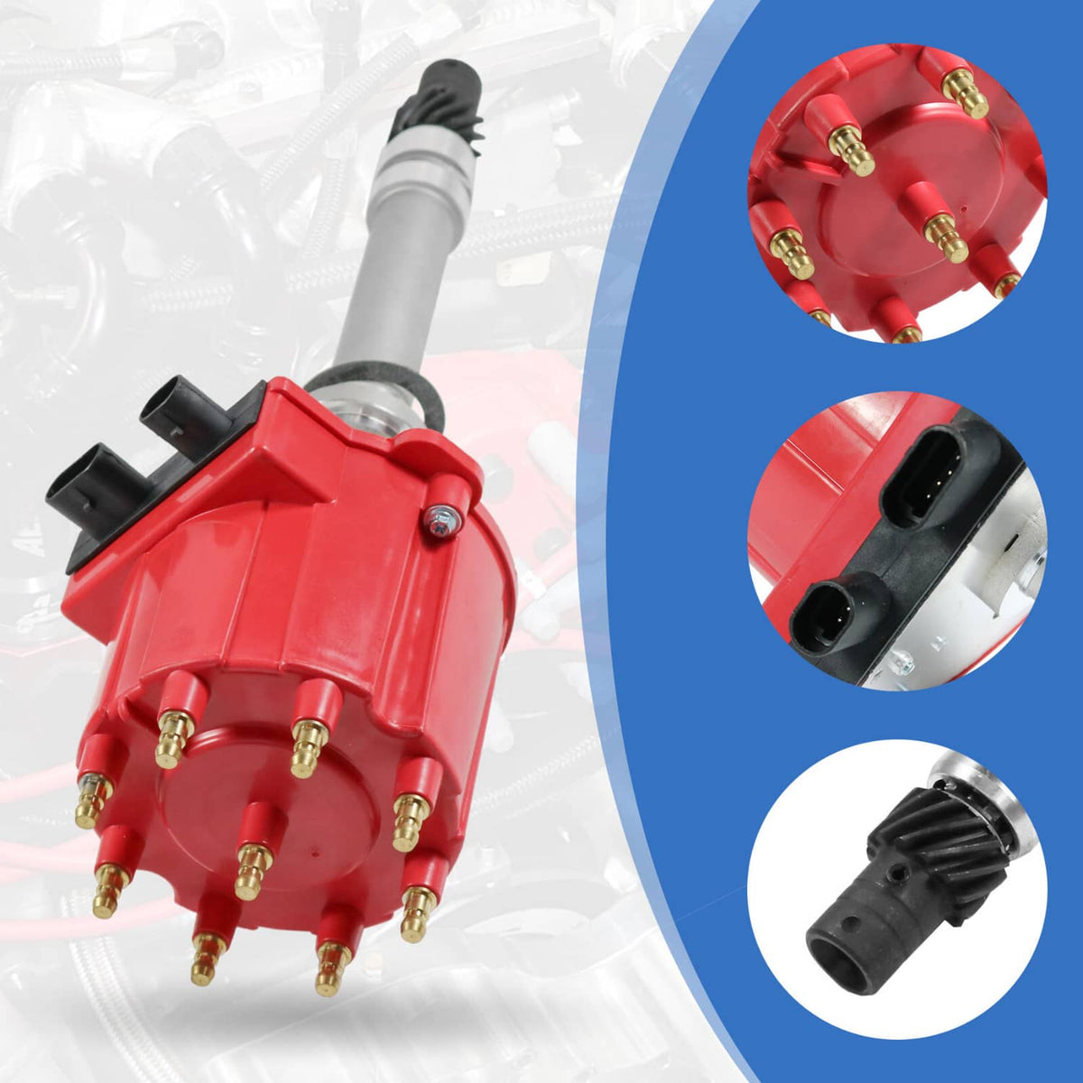 Solidspare Ignition Distributor For Chevy GMC C/K Pickup Truck Van Camaro 7.4L 5.7L 5.0L
