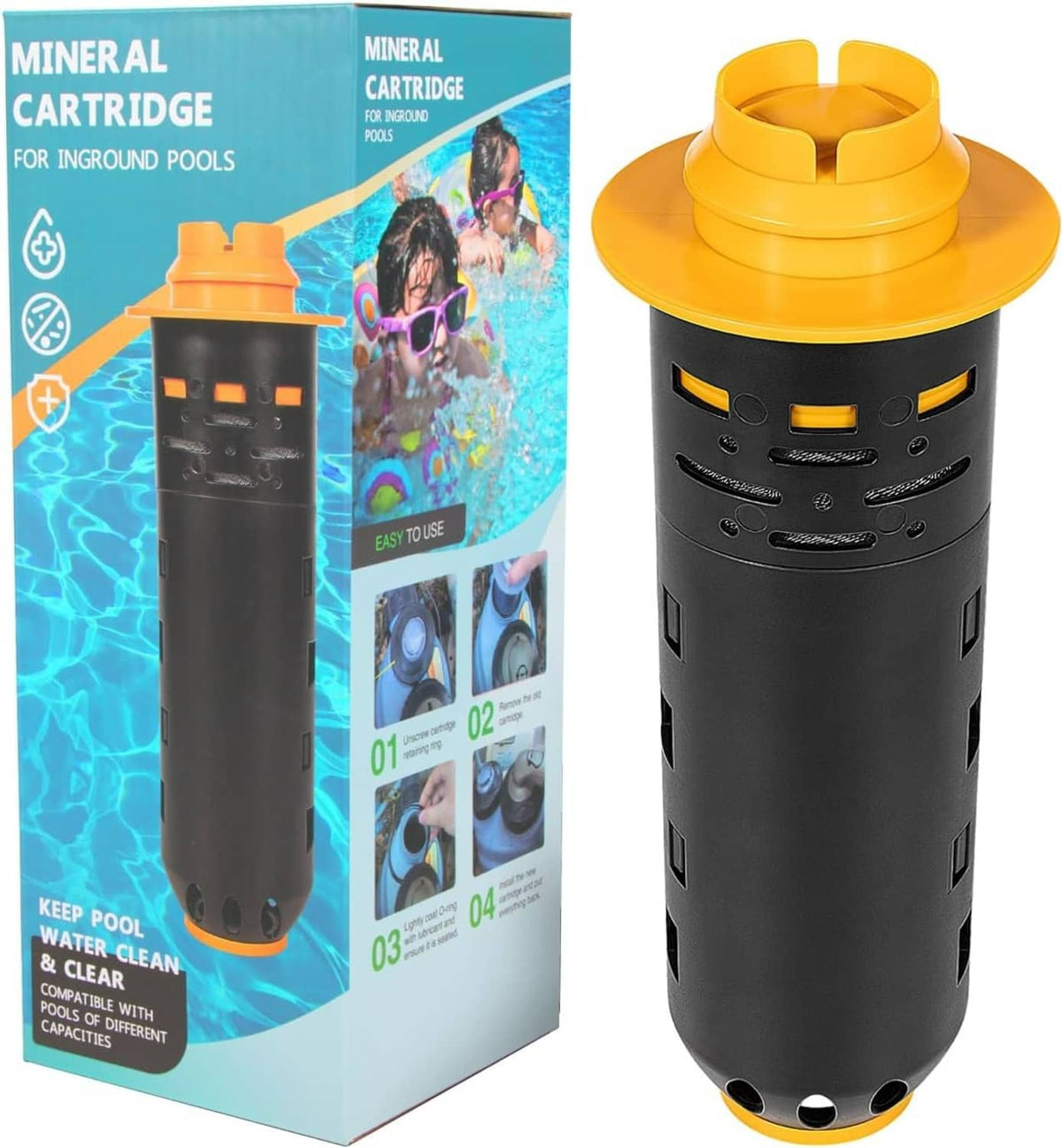 Solidspare W28001 W26001 Replace for Nature2 Duoclear 35 Mineral Cartridge for All Zodiac