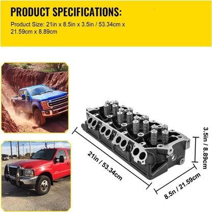 Solidspare 20mm Cylinder Head For 03-07 Ford F-250 F-350 F-450 F550 6.0L Powerstroke Diesel